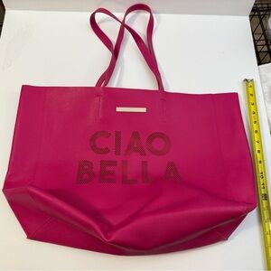 Vince Camuto Fuchsia Ciao Bella Tote Bag